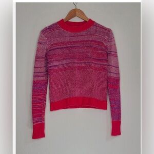 Aqua Pink Mélange 100% Cashmere Sweater